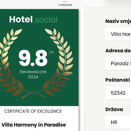 Villa Harmony in Paradise Svetvinčenat Dış mekan fotoğraf